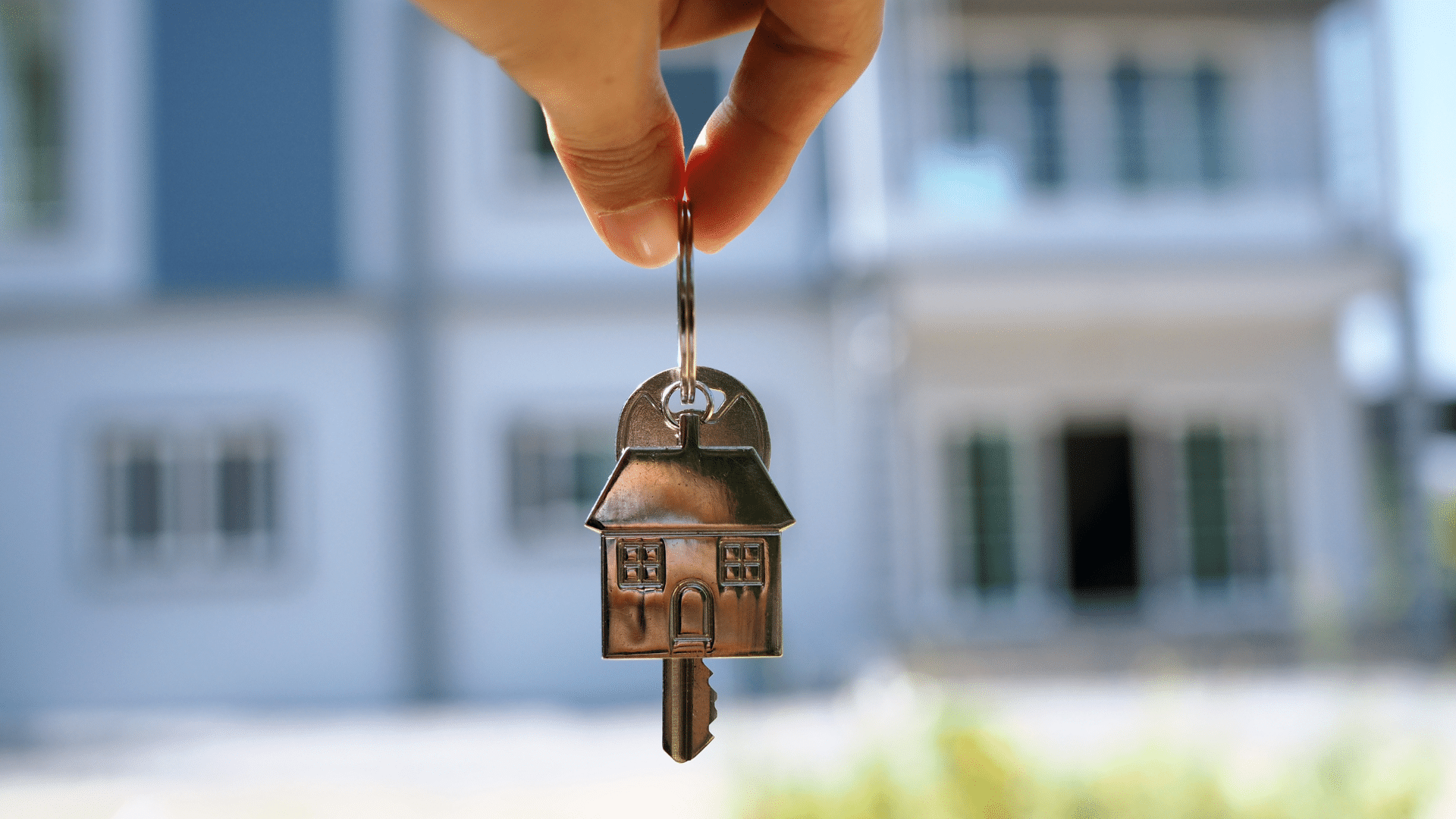 keys in front of new home
